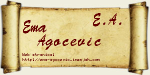 Ema Agočević vizit kartica